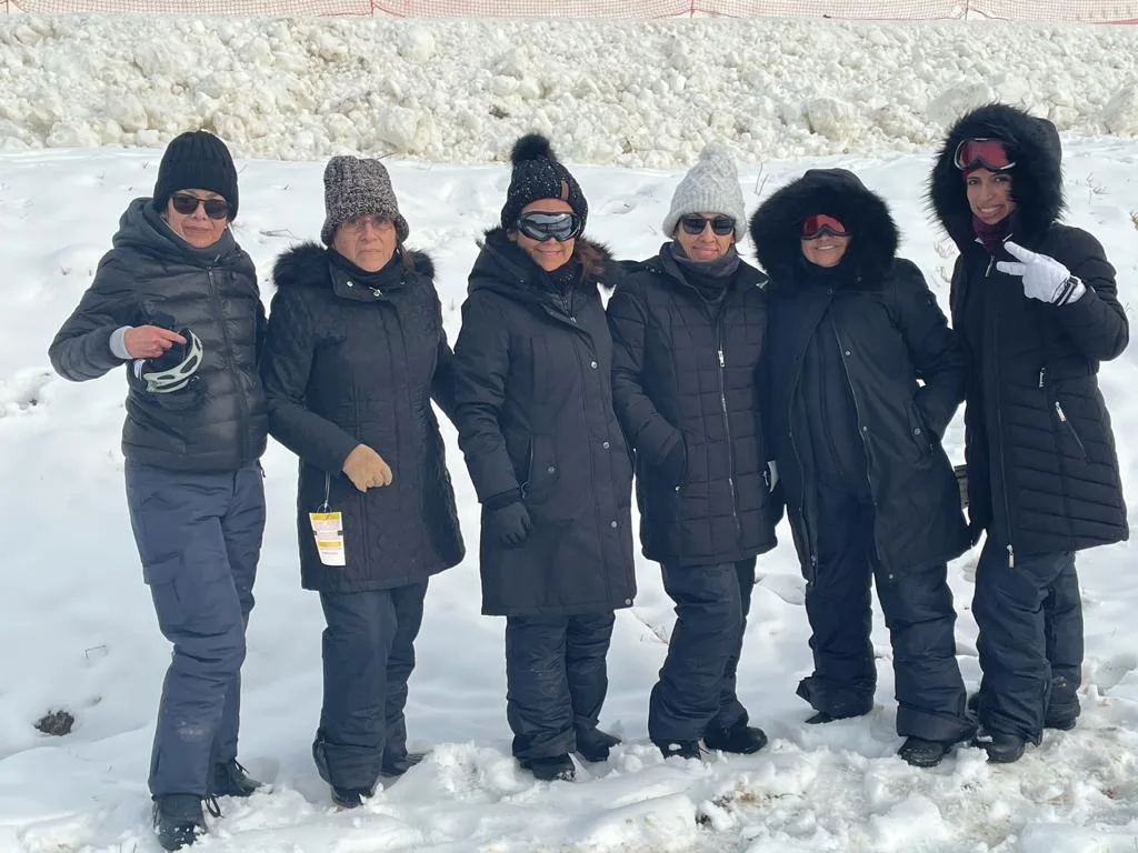 Enjoying the snow on KC